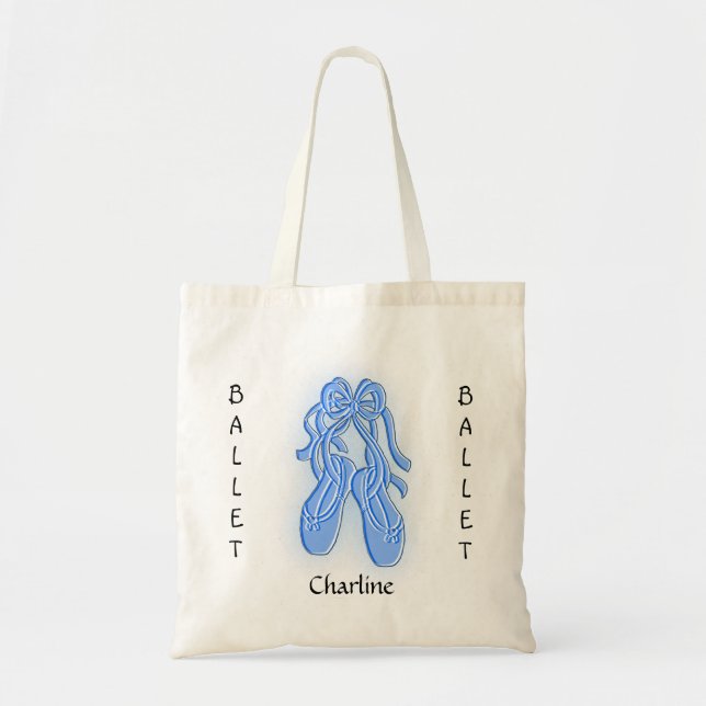Bolsa Tote Barra de ferramentas do Calçado azul personalizada (Frente)