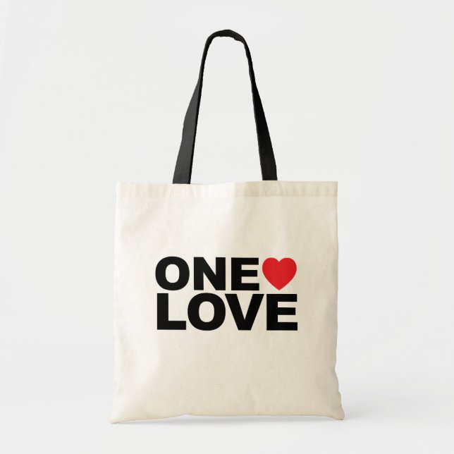 Bolsa Tote Barra de ferramentas do logotipo OneLove (Frente)