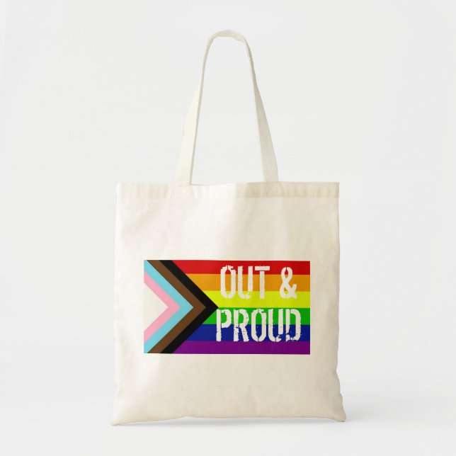 Bolsa Tote Barra de ferramentas do orgulho LGBTQ+ (Frente)