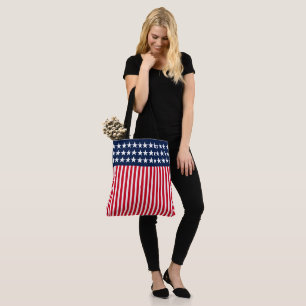 Bolsa Tote Barra de Ferramentas Estrelas e Listras