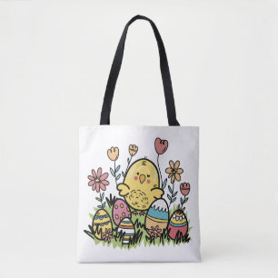 Bolsa Tote Barra de ferramentas 'Felz pascoa' cômoda