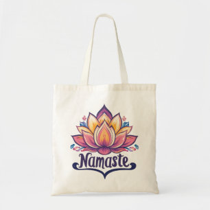Bolsa Tote Barra de Ferramentas 'Namaste' do Flor do Lotus