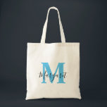 Bolsa Tote Barra de Ferramentas Nome do Script Preto do Monog<br><div class="desc">Tote Bag do Nome do Script Preto do Monograma Azul Céu. Pode ser dado como presente à família e aos amigos no aniversário e no Natal.</div>