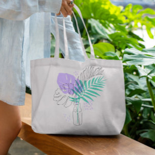 Bolsa Tote Barra de ferramentas Vase de linha contínua