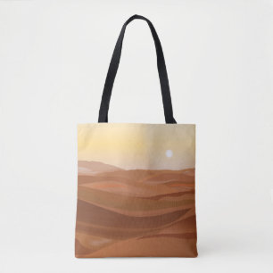 Bolsa Tote Barra de Toques do Deserto Paisagem