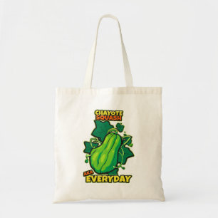 Bolsa Tote Barra de Totas Gráficas do Chayote Squash