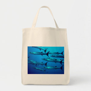 Bolsa Tote barracuda mergulho mar profundo água oceano tropic