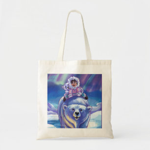 Bolsa Tote Barramento de Urso Polar