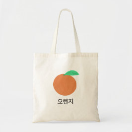 Bolsa Tote Barras Flash Coreanas Laranja Fruticulosidade Comi