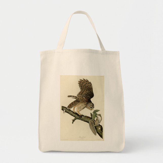 Bolsa Tote Barred Owl, os Pássaros da América de John James A (Frente)