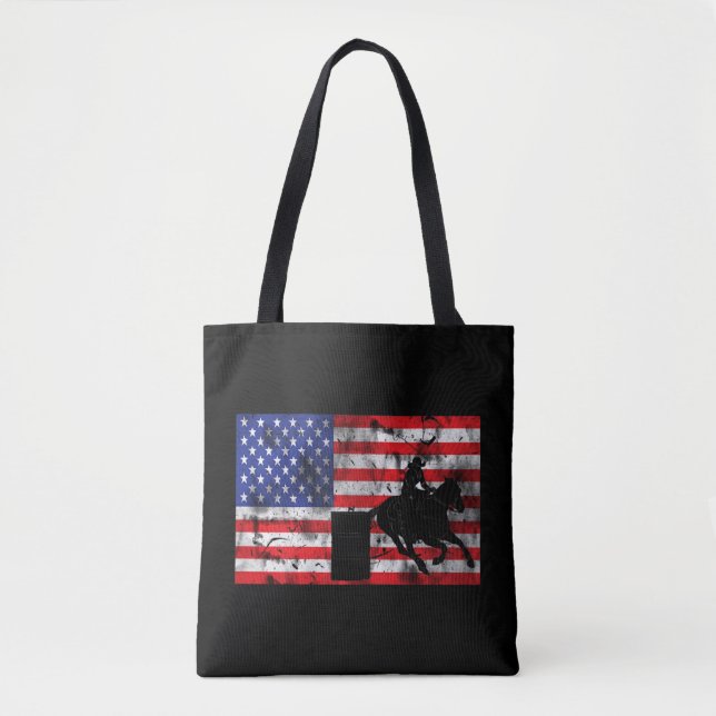 Bolsa Tote Barrel Racing African American (Frente)