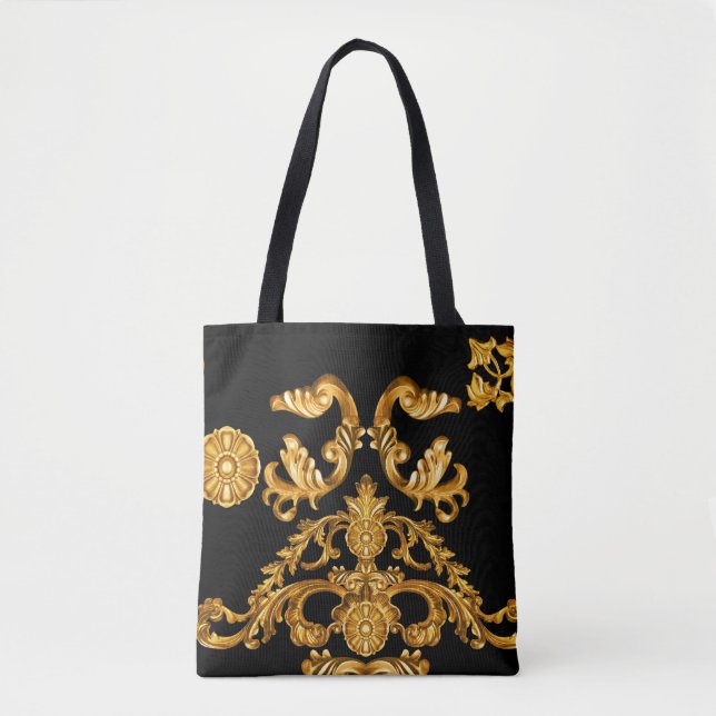 Bolsa Tote Barroco ouro, Elementos Ornamentais (Frente)