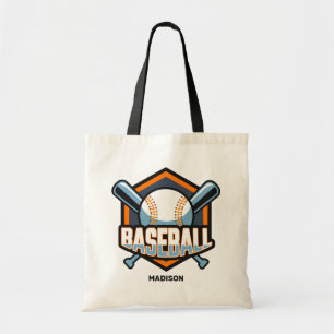 Bolsa Tote Baseball de cores e nome personalizado