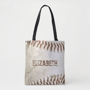 Bolsa Tote Baseball em Vintage Personalizado