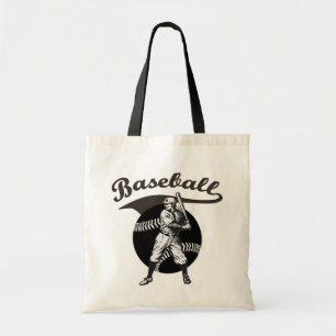 Bolsa Tote Baseball:Saco de Tote Vintage