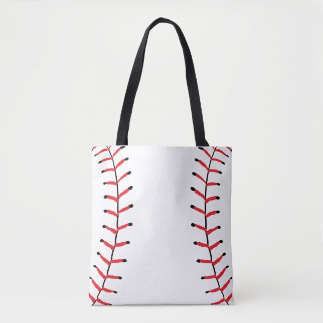 Bolsa Tote Baseball Seams Estilo Esportivo Tema Baseball (Frente)
