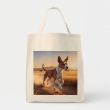 Basenji Elegant Grocery Tote Bag