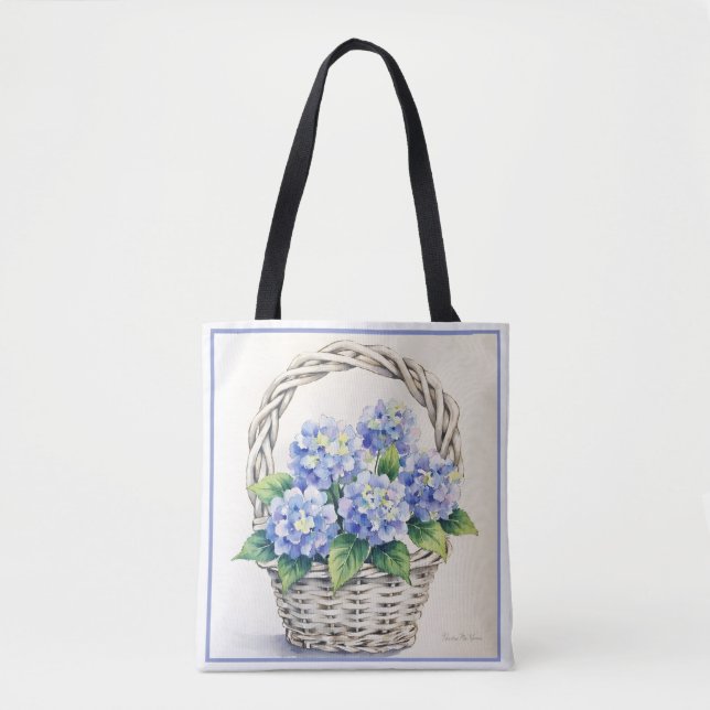 Bolsa Tote Basket of Blooms (Frente)