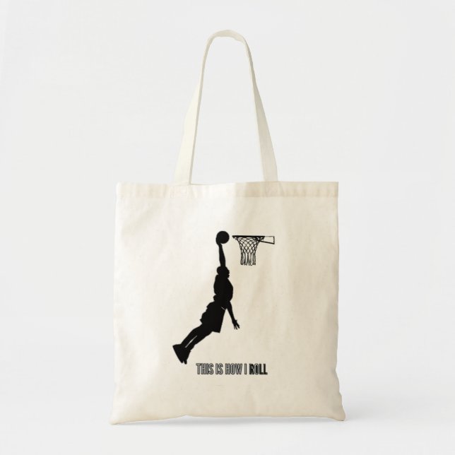 Bolsa Tote Basquete É Assim Que Eu Lanço Jovens Rapazes (Frente)