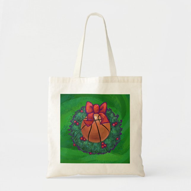 Bolsa Tote Basquete na Fúria de Natal (Frente)