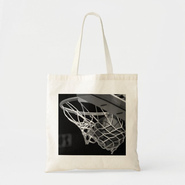 Bolsa Tote Basquete preto e branco (Frente)
