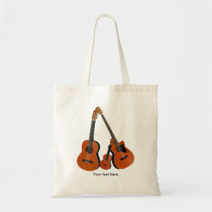 Bolsa Tote Bass Acústico do Violão Folclórico e Ukulele