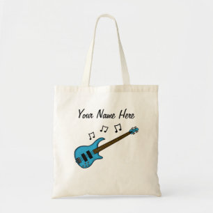 Bolsa Tote Bass Guitar Personalizado Tote Bag Bhelps Músico P