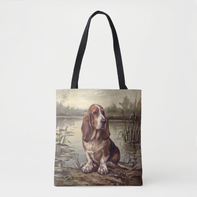 Bolsa Tote Basset Hound (Frente)