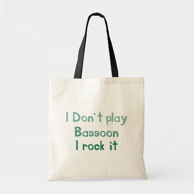 Bolsa Tote Bassoon Rock It Totebag (Frente)
