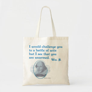 Bolsa Tote Batalha de Shakespeare de sagacidades