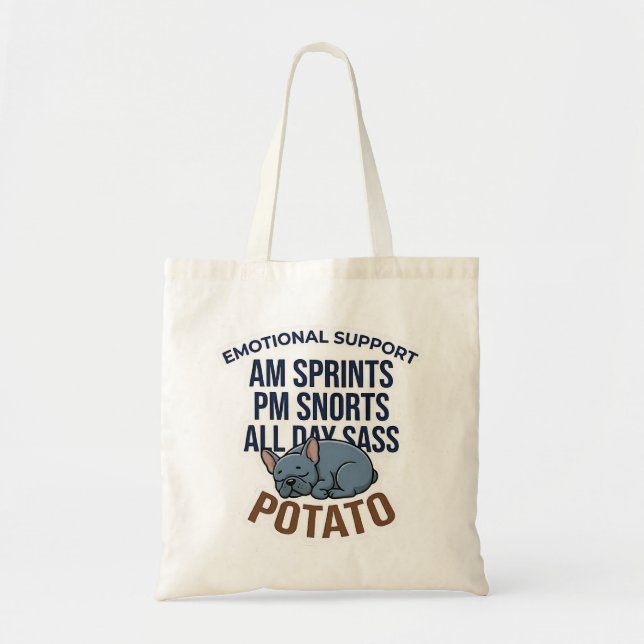 Bolsa Tote Batata de Apoio Emocional Engraçada Presente de Bu (Frente)