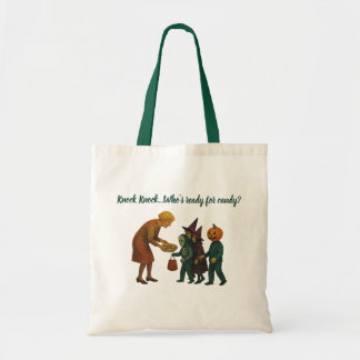 Bolsa Tote Bate, bate... Quem está pronto para doces?- Vinta
