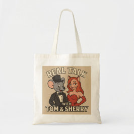 Bolsa Tote Bate-Papo com Tom e Sherry Saco de Desenho