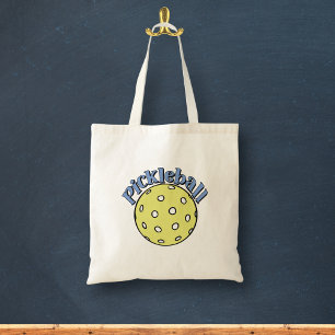 Bolsa Tote Bateria em Azul com Bola Amarela