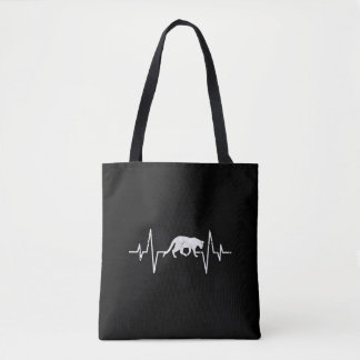 Bolsa Tote batimento cardíaco do gato