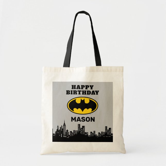 Bolsa Tote Batman - Cidade de Gotham | Aniversário (Frente)
