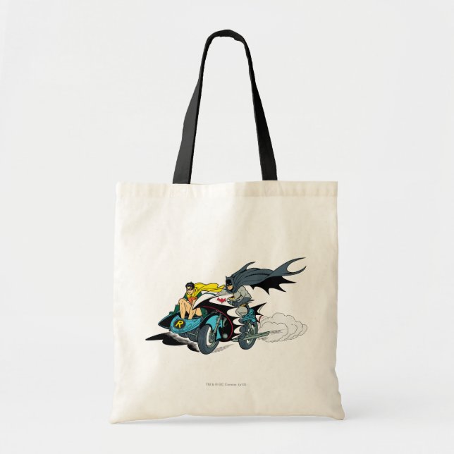 Bolsa Tote Batman E Robin No Ciclo (Frente)