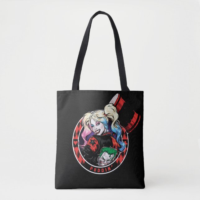 Bolsa Tote Batman | Harley Quinn Winking Com Mallet (Frente)
