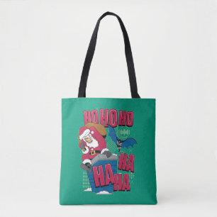 Bolsa Tote Batman   Joker Santa Claus Subindo Chaminé