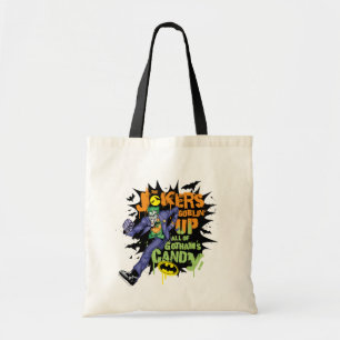 Bolsa Tote Batman   Joker's Goblin' Up All of Gotham's Candy