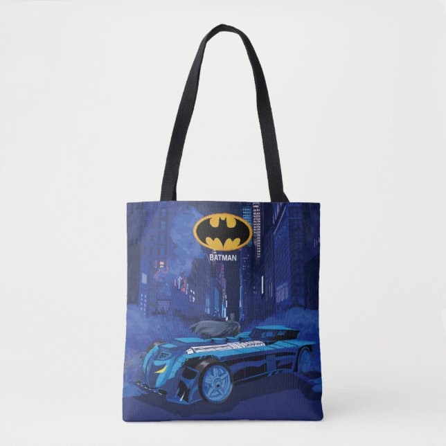 Bolsa Tote Batman Patrulha Noturna na Cidade de Gotham (Frente)
