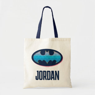Bolsa Tote Batman Símbolo rosa e azul
