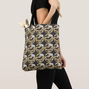 Bolsa Tote Bats com festa na lua cheia