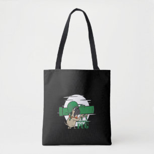 Bolsa Tote Bazooka Pug Engraçado Cachorro Engraçado
