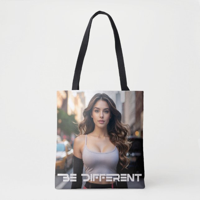 BOLSA TOTE BE DIFFERENT (Frente)
