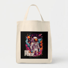 Bolsa Tote BE FREE Astronauta design