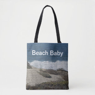 Bolsa Tote Beach Baby California Paisagem costeira Oceano