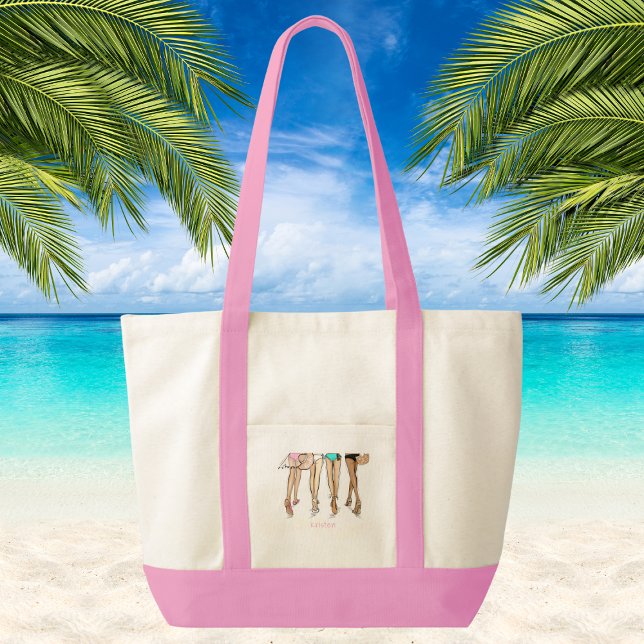 Bolsa Tote Beach Bachelorette Party Weekend Bride Squad (Criador carregado)
