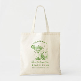 Bolsa Tote Beach Bachelorette Retro Modern Personalizado