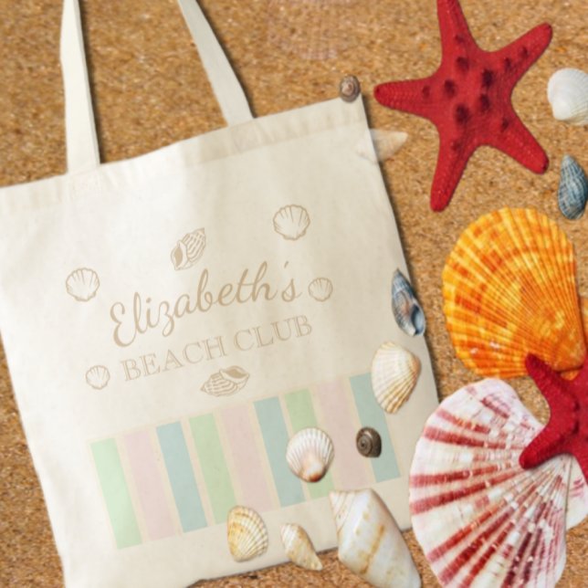 Bolsa Tote Beach Club Birthday (Criador carregado)